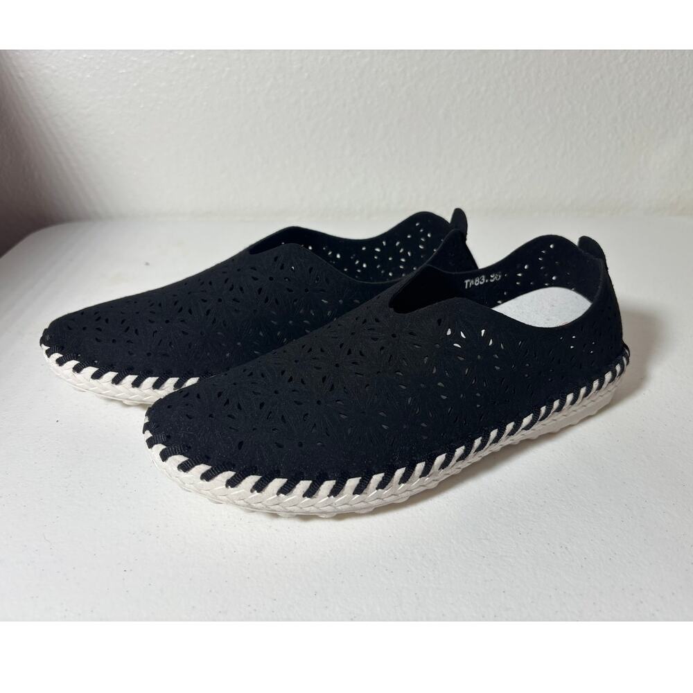 Bernie Mev Size 5 (EU 36) TW83 Black Memory Foam Cut-Out Slip-On Comfort Shoes
